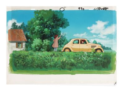 693. Kiki Original Production Cel on Key Master Background ### KIKI'S DELIVERY SERVICE (1989)