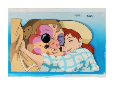 696. Fio and Porco Original Production Cel on Hand-Painted Production Background ### PORCO ROSSO (1992)