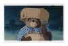 699. Bunta Original Production Cel on Fine Art Gicl&eacute;e Background ### POM POKO (1994)