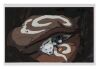702. Moro and Ashitaka Original Production Cel on Fine Art Gicl&eacute;e Background ### PRINCESS MONONOKE (1997)