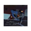 20. Batman Leaps as Robin Contemplates Original Production Cel from "Showdown" on Printed Presentation Background Signed by Dan Riba, Stan Berkowitz, Robert N. Skir and Kevin Altieri ### BATMAN: THE ANIMATED SERIES (TV SERIES, 1992-1995)