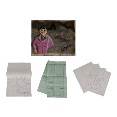 310. Uncle Fester Creates an Explosive Scene Original Production Cels Matching Production Drawings, Camera Layout Drawings Signed by Ron Myrick and Timing Sheet ### ADDAMS FAMILY, THE (TV SERIES, 1992-1993)