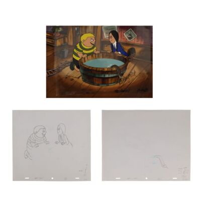 311. Pugsley and Wednesday Go Dunking Original Production Cels on Hand-Painted Key Master Production Background Signed by Ron Myrick ### ADDAMS FAMILY, THE (TV SERIES, 1992-1993)