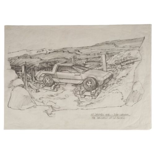 23. Hand-Drawn Martin A. Kline "DeLorean Up on Blocks" Concept Drawing ### BACK TO THE FUTURE PART III (1990)