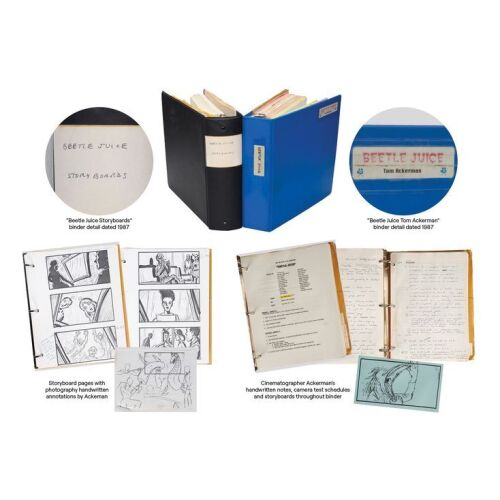 45. Thomas Ackerman Collection: Complete Film Storyboard Binder and Production Bible ### BEETLEJUICE (1988)