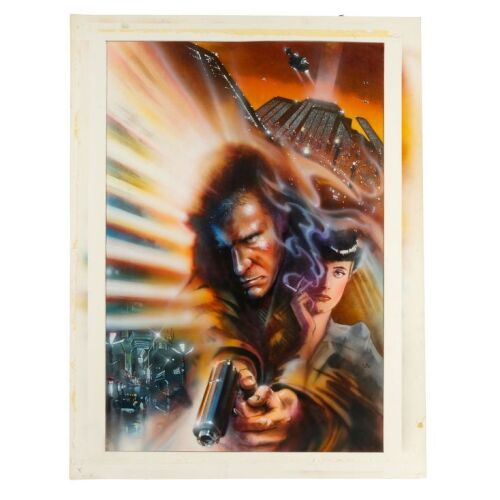 52. John Alvin-Signed Printed Poster Concept Prelim with Hand-Illustrated Touch-Ups ### BLADE RUNNER (1982)