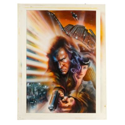 52. John Alvin-Signed Printed Poster Concept Prelim with Hand-Illustrated Touch-Ups ### BLADE RUNNER (1982)
