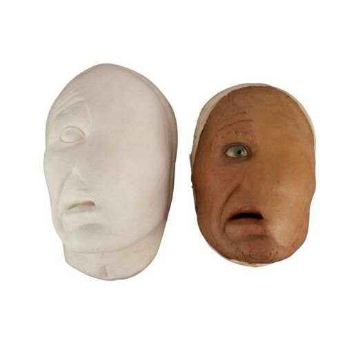 102. Dick Smith Collection: Peter Pell's (Barry Morse) "Soft Focus" Mask on a Face Display with Mask Cast ### WAY OUT (T.V. SERIES, 1961)