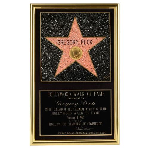 163. Gregory Peck's Hollywood Walk of Fame Star Plaque ### GREGORY PECK