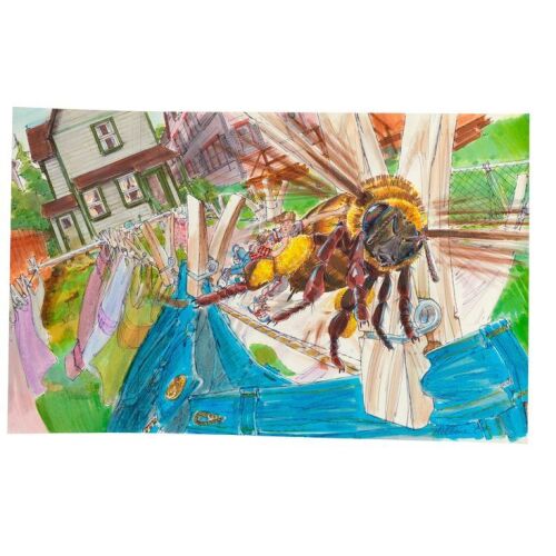 164. Hand-Painted Martin A. Kline Bee Ride Concept Artwork ### HONEY, I SHRUNK THE KIDS (1989)