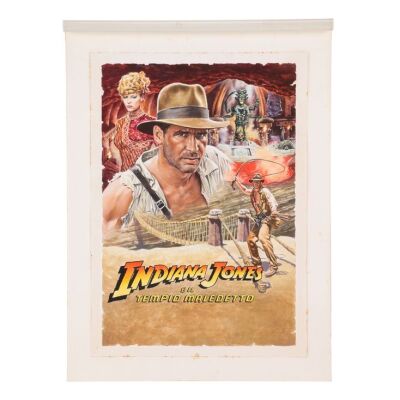 175. Hand-Painted Bruno Napoli Italian Release One-Sheet Comprehensive Artwork, 1984 ### INDIANA JONES AND THE TEMPLE OF DOOM (1984)