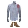 256. Planet Hollywood Collection: Mickey Knox's (Woody Harrelson) Bloodied Shirt and Boots ### NATURAL BORN KILLERS (1994)