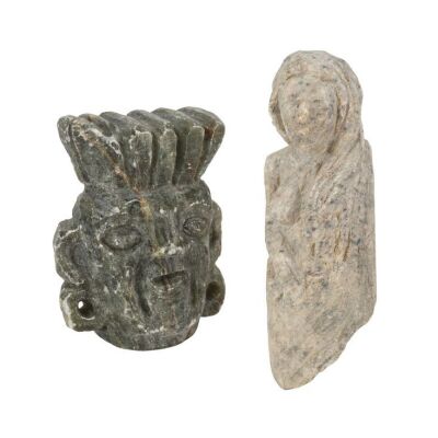 321. Andy Dufresne&rsquo;s (Tim Robbins) Screen-Matched Soapstone Rock Carving Figure and Alabaster Rock Carving Figure ### THE SHAWSHANK REDEMPTION (1994)