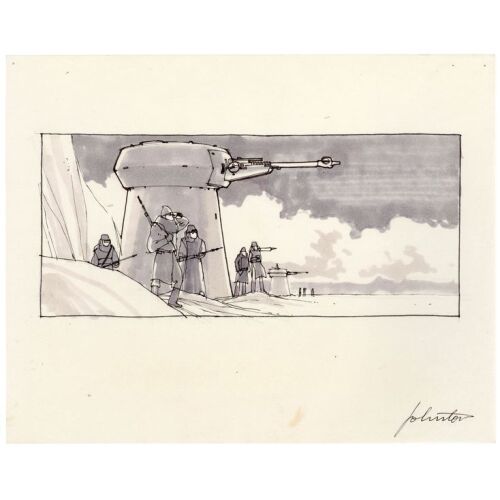 355. Hand-Drawn Joe Johnston Echo Base Defense Turret Storyboard ### STAR WARS: THE EMPIRE STRIKES BACK (1980)