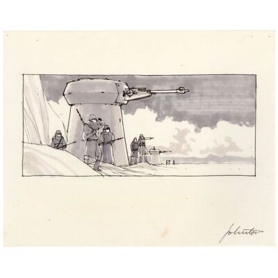 355. Hand-Drawn Joe Johnston Echo Base Defense Turret Storyboard ### STAR WARS: THE EMPIRE STRIKES BACK (1980)