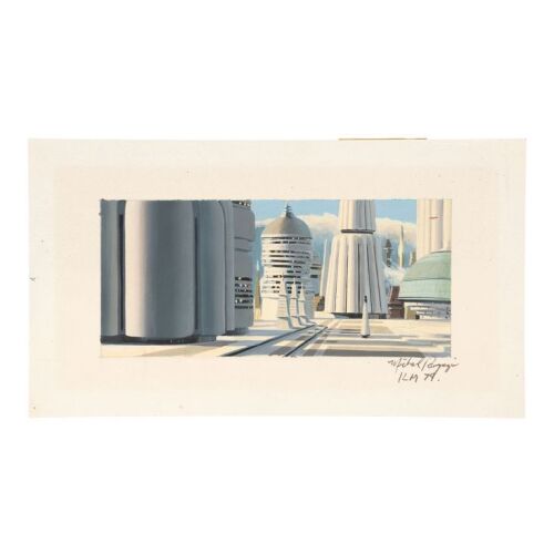 357. Hand-Painted Michael Pangrazio Cloud City Matte Concept Study ### STAR WARS: THE EMPIRE STRIKES BACK (1980)
