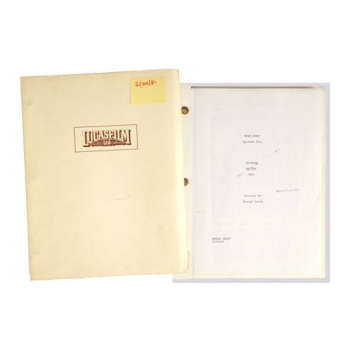 363. Howard Kazanjian Collection: Bound Rough Draft "Revenge of the Jedi" Script ### STAR WARS: RETURN OF THE JEDI (1983)