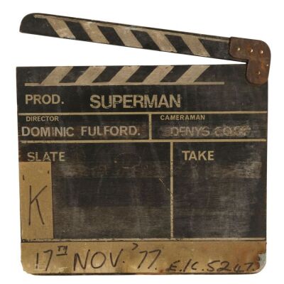 386. Flying Unit Camera Clapperboard ### SUPERMAN (1978)