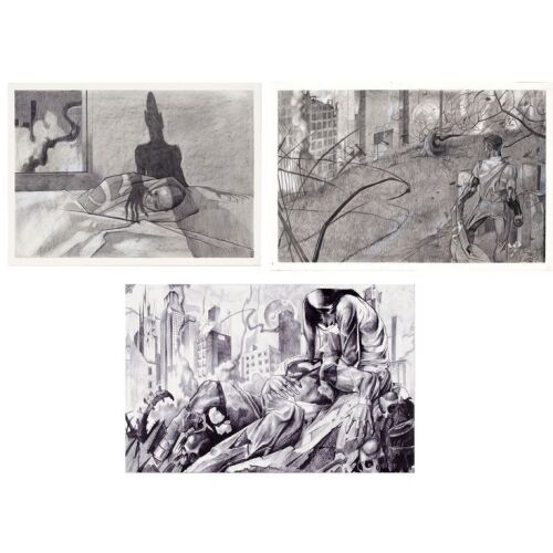 389. Pair of Hand-Drawn Concept Art with Print ### SUPERMAN LIVES (UNPRODUCED)