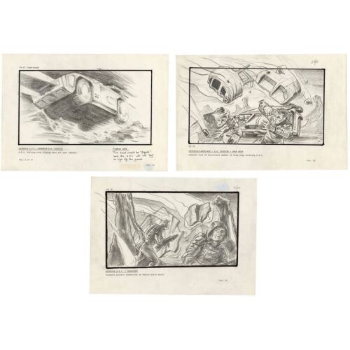 448. Set of Three Hand-Illustrated Bug Stomper Crash Storyboards ### ALIENS (1986)