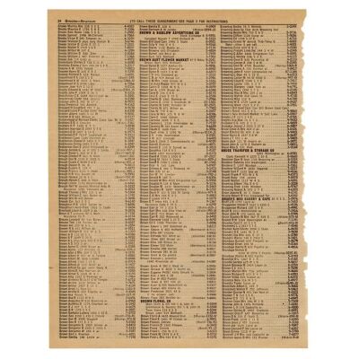 475. Loose Phone Book Page with Dr. Emmett Brown's (Christopher Lloyd) Information ### BACK TO THE FUTURE (1985)