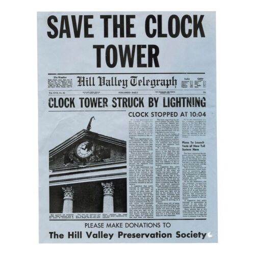 477. Planet Hollywood Collection: White "Save The Clock Tower" Flyer ### BACK TO THE FUTURE (1985)
