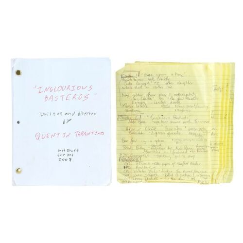 883. Annotated Final Draft Script and Handwritten Notes ### INGLOURIOUS BASTERDS (2009)