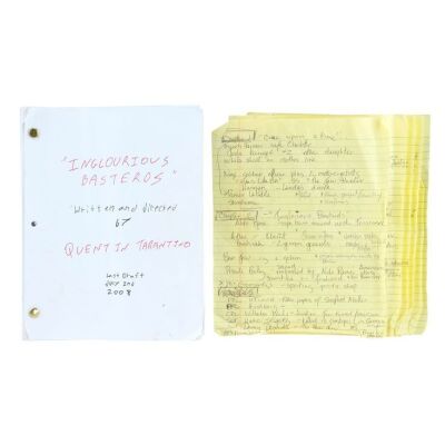 883. Annotated Final Draft Script and Handwritten Notes ### INGLOURIOUS BASTERDS (2009)