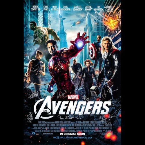 2116. Key Cast-Autographed One-Sheet ### THE AVENGERS (2012)