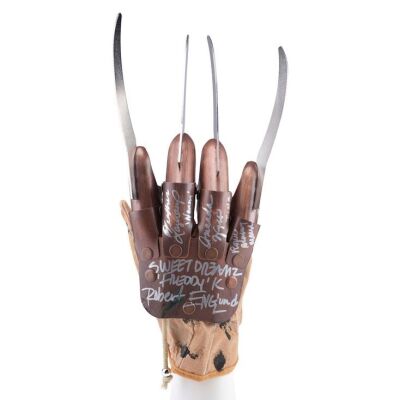 2127. Key Cast-Autographed Freddy Krueger Glove Replica ### A NIGHTMARE ON ELM STREET FRANCHISE (1984-PRESENT)