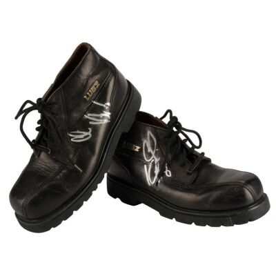 2128. Planet Hollywood Collection: Pair of Chris Kirkpatrick-Autographed LUGZ Boots ### NSYNC