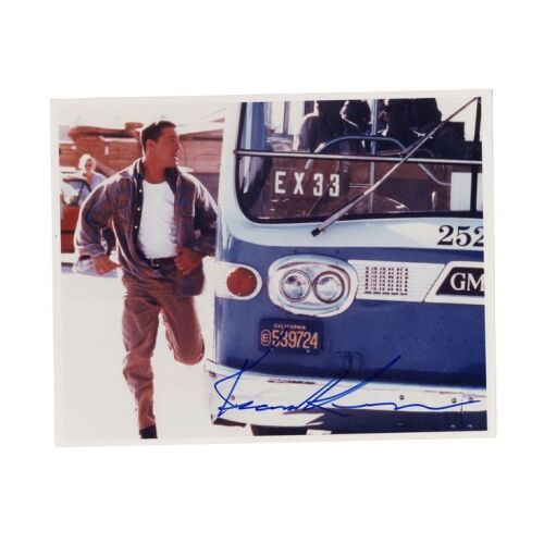 2157. Planet Hollywood Collection: Keanu Reeves-Autographed Production Still ### SPEED (1994)