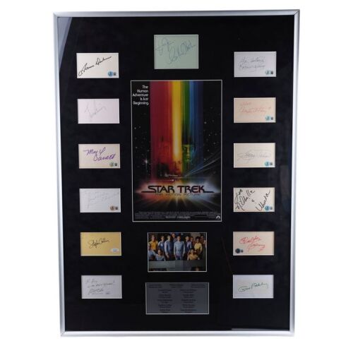 2159. Poster with Cast Autographs in a Display ### STAR TREK: THE MOTION PICTURE (1979)