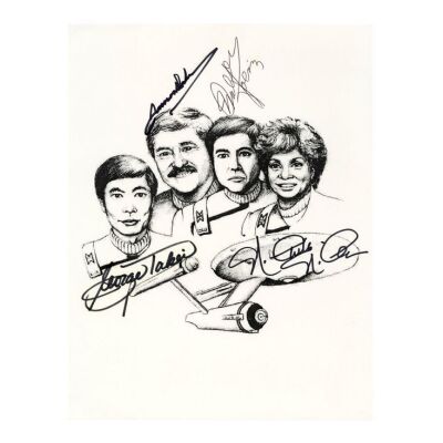 2164. Cast-Autographed Print ### STAR TREK: THE ORIGINAL SERIES (T.V. SERIES, 1966 - 1969)