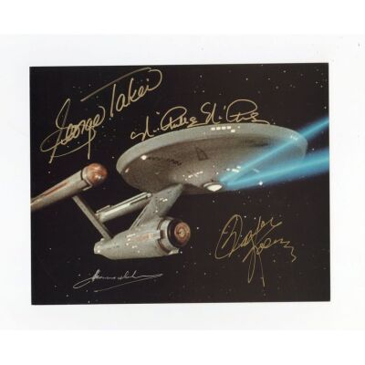 2176. Cast-Autographed Postcard ### STAR TREK: THE ORIGINAL SERIES (T.V. SERIES, 1966 - 1969)