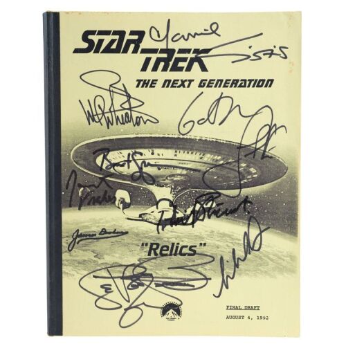 2179. Cast-Autographed "Relics" Production Script ### STAR TREK: THE NEXT GENERATION (T.V. SERIES, 1987 - 1994)