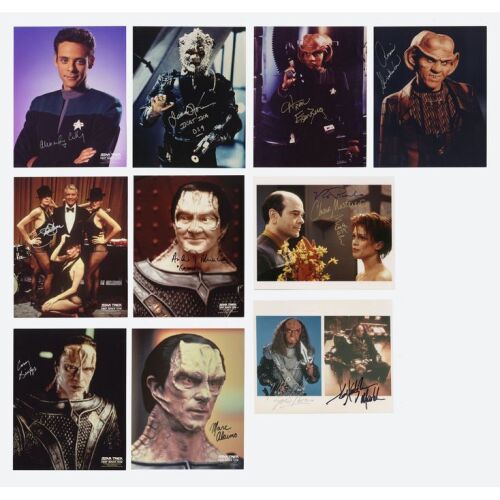 2186. Collection of 10 Cast-Autographed Stills ### STAR TREK: DEEP SPACE NINE (T.V. SERIES, 1993 - 1999)