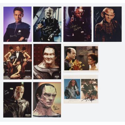 2186. Collection of 10 Cast-Autographed Stills ### STAR TREK: DEEP SPACE NINE (T.V. SERIES, 1993 - 1999)