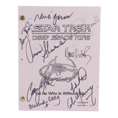 2188. Cast-Autographed "Let He Who Is Without Sin..." Final Draft Script ### STAR TREK: DEEP SPACE NINE (T.V. SERIES, 1993 - 1999)