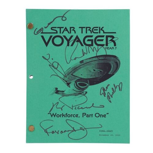 2190. Cast-Autographed "Workforce, Part One" Episode Script ### STAR TREK: VOYAGER (T.V. SERIES, 1995 - 2001)