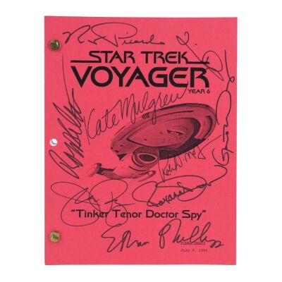 2191. Cast-Autographed "Tinker Tenor Doctor Spy" Episode Script ### STAR TREK: VOYAGER (T.V. SERIES, 1995 - 2001)