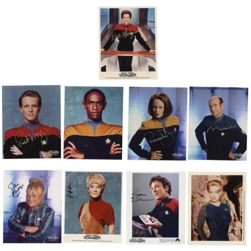 2193. Set of Nine Key Cast-Autographed Photos ### STAR TREK: VOYAGER (T.V. SERIES, 1995 - 2001)