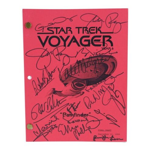 2195. Cast-Autographed "Pathfinder" Episode Script ### STAR TREK: VOYAGER (T.V. SERIES, 1995 - 2001)