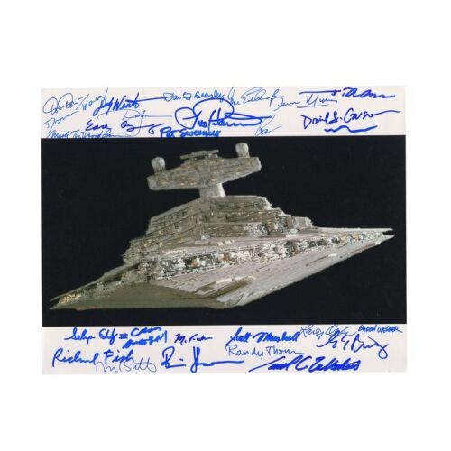 2203. ILM Star Destroyer Crew-Autographed Still ### STAR WARS - ALL ITEMS