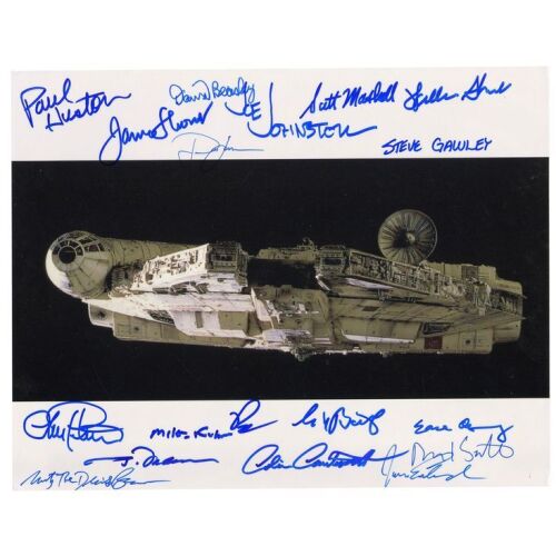2204. Millennium Falcon Modelers Crew-Autographed Still ### STAR WARS - ALL ITEMS