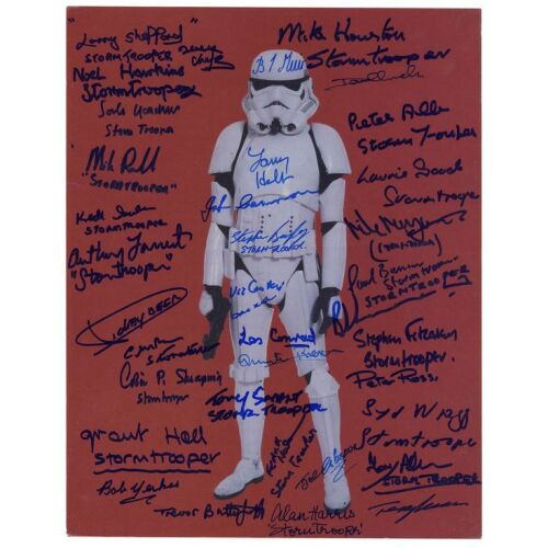 2205. Stormtrooper Actors-Autographed Still ### STAR WARS - ALL ITEMS