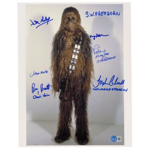 2207. Chewbacca Actors and Creator-Autographed Still ### STAR WARS - ALL ITEMS
