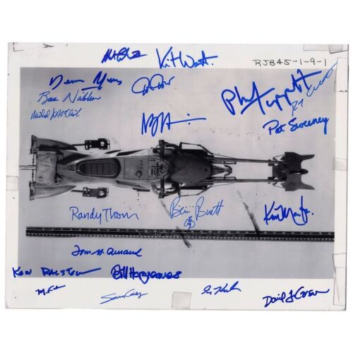 2223. ILM Speeder Bike Crew-Autographed Photo Print ### STAR WARS: RETURN OF THE JEDI (1983)