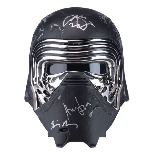 2233. Key Cast-Autographed Black Series Hasbro Kylo Ren Helmet Replica ### STAR WARS: THE FORCE AWAKENS (2015)