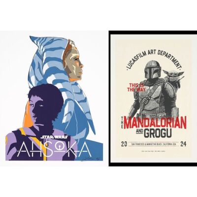 2245. Dave Filoni-Autographed Poster and Art Department Poster ### THE AHSOKA (T.V. SERIES, 2023-) / MANDALORIAN AND GROGU (2026)